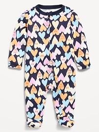 Image number 1 showing, 2-Way-Zip Sleep & Play Footed One-Piece for Baby