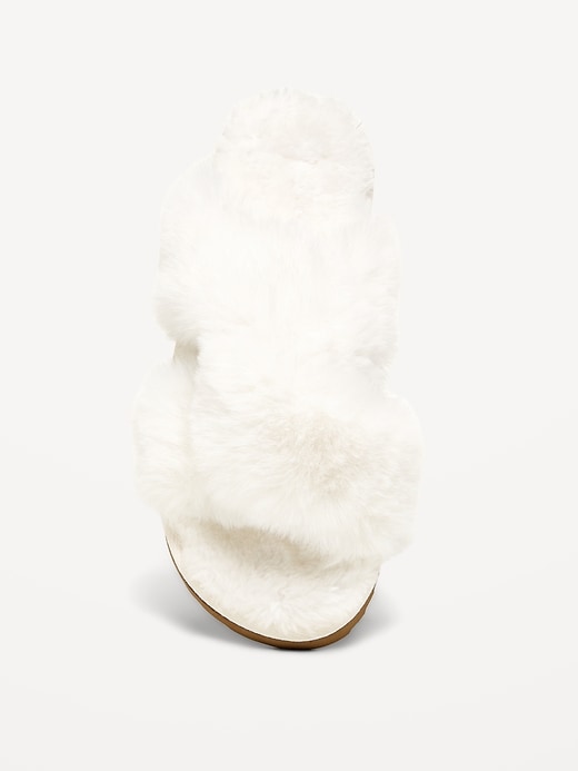 Image number 2 showing, Faux-Fur Slippers for Girls