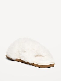Image number 4 showing, Faux-Fur Slippers for Girls