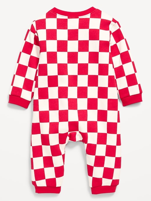 Image number 3 showing, Printed Fleece One-Piece for Baby