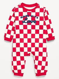 Image number 2 showing, Printed Fleece One-Piece for Baby