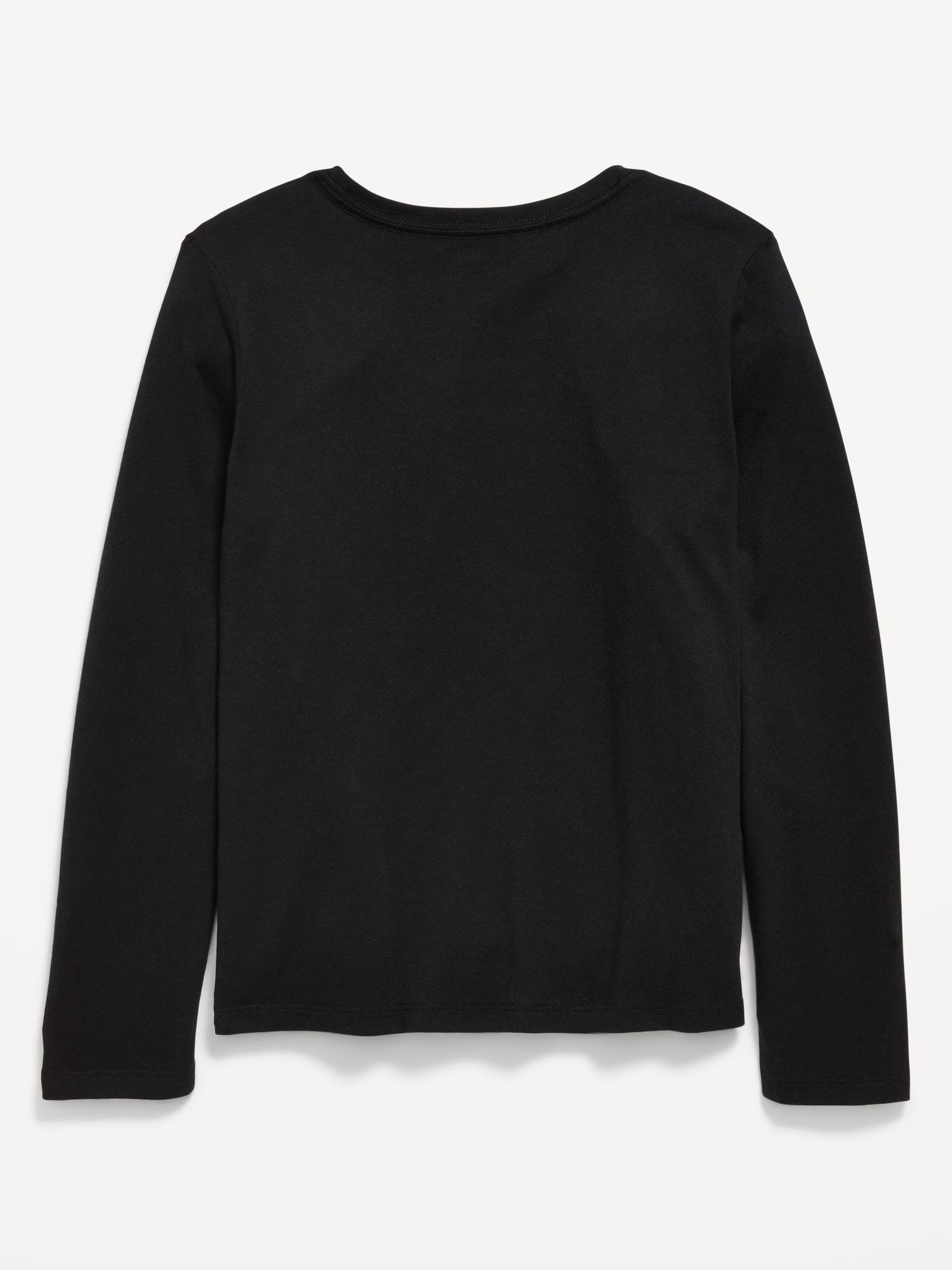 Softest Long-Sleeve Heart-Pocket T-Shirt for Girls