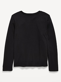Image number 2 showing, Softest Long-Sleeve Heart-Pocket T-Shirt for Girls