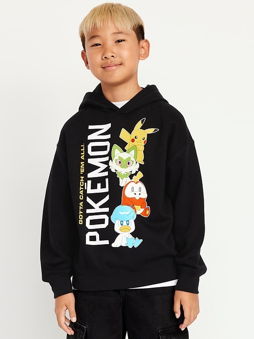 Image number 1 showing, Pokémon™ Oversized Gender-Neutral Graphic Hoodie for Kids