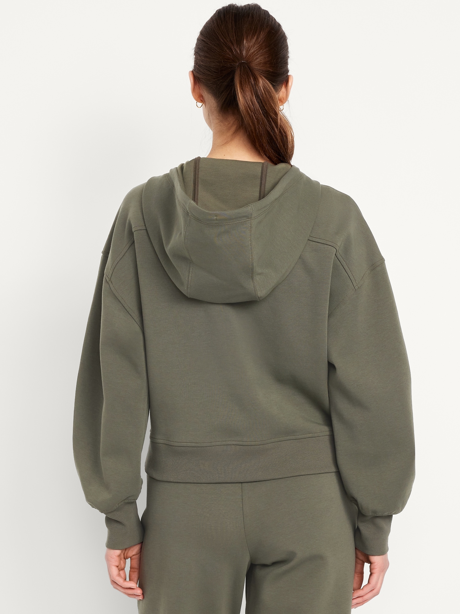 Dynamic Fleece Oversized Full-Zip Hoodie Sweatshirt