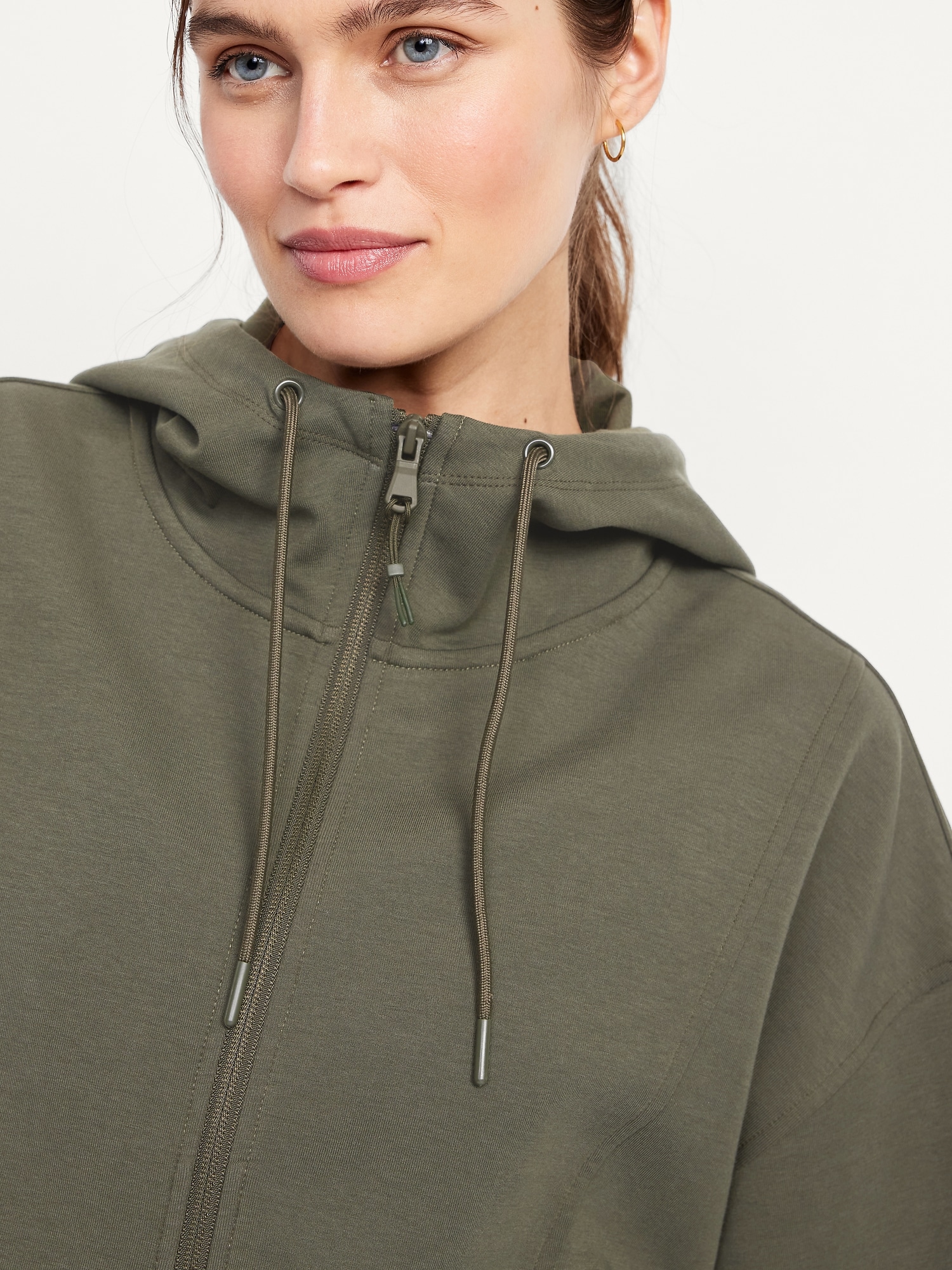 Image number 4 showing, Dynamic Fleece Oversized Full-Zip Hoodie Sweatshirt