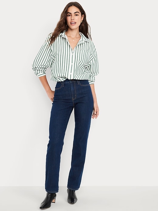 Image number 1 showing, High-Waisted Wow Loose Jeans