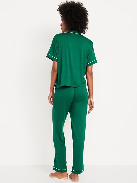 Image number 2 showing, Sunday Sleep Knit Jersey Pant Set