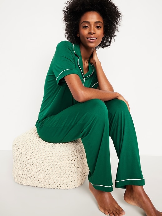 Image number 3 showing, Sunday Sleep Knit Jersey Pant Set