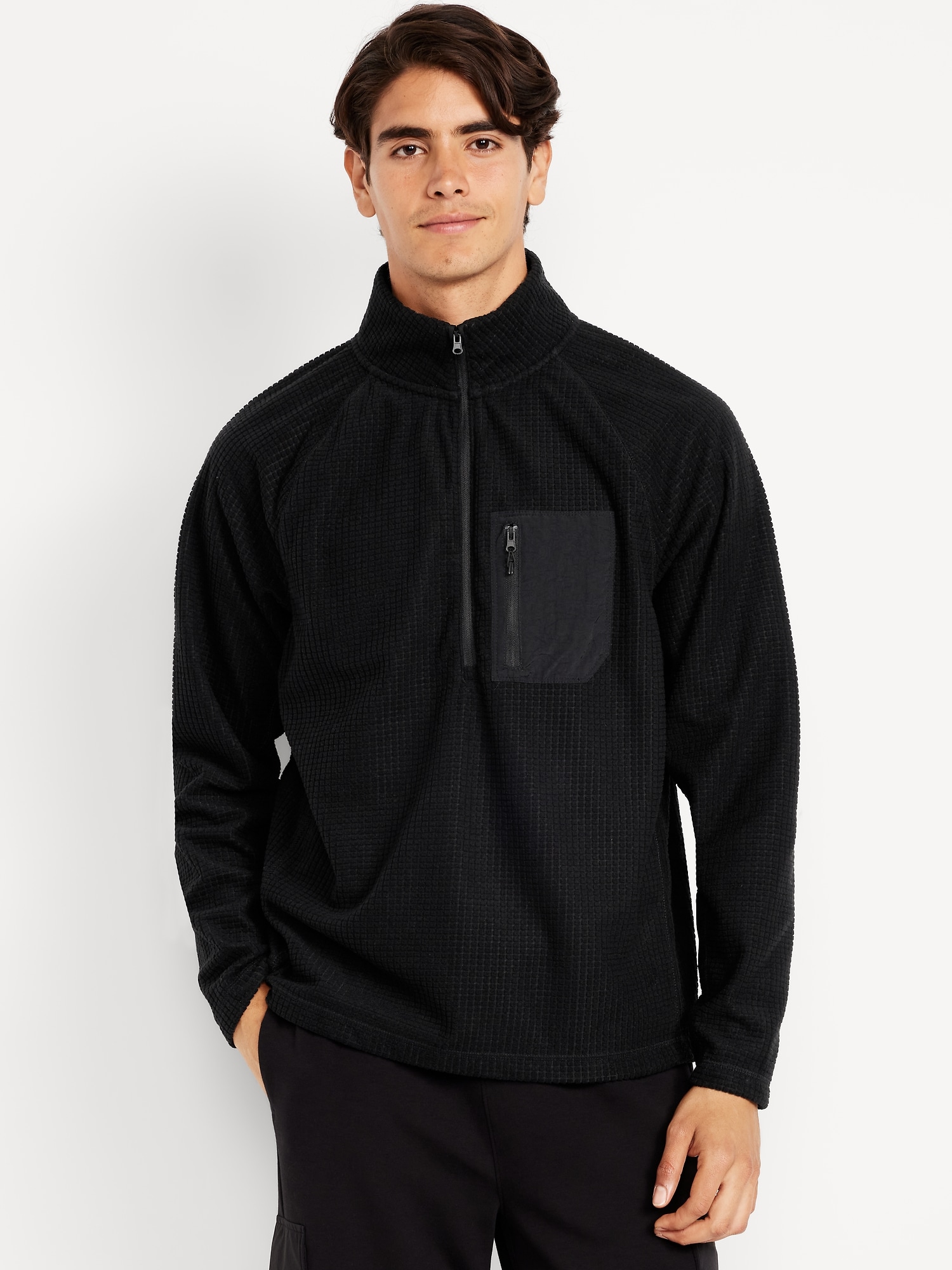 Waffle Half-Zip Performance Pullover