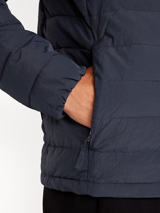 Image number 4 showing, Water-Resistant Narrow-Channel Nylon Puffer Jacket