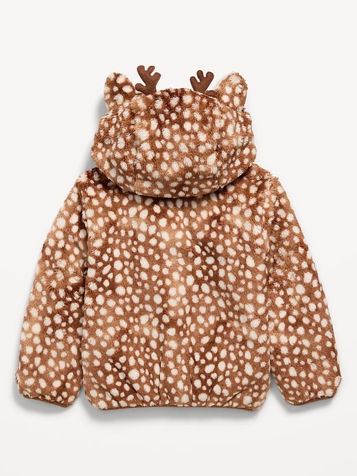 Image number 3 showing, Critter Hooded Jacket for Toddler Girls