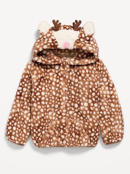 Image number 2 showing, Critter Hooded Jacket for Toddler Girls