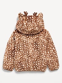 Image number 3 showing, Critter Hooded Jacket for Toddler Girls