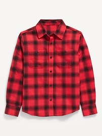 Image number 2 showing, Long-Sleeve Pocket Plaid Flannel Shirt for Boys
