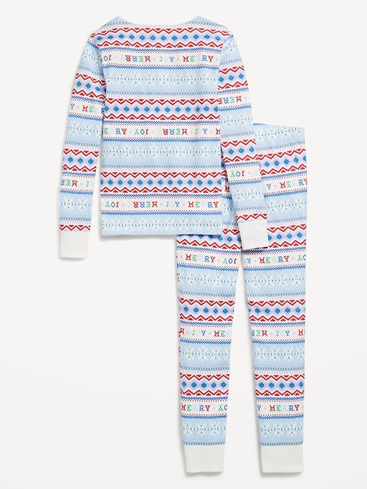 Image number 2 showing, Gender-Neutral Snug-Fit Graphic Pajama Set for Kids