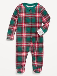 Image number 1 showing, 2-Way-Zip Sleep & Play Footed One-Piece for Baby