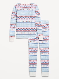 Image number 2 showing, Gender-Neutral Snug-Fit Graphic Pajama Set for Kids