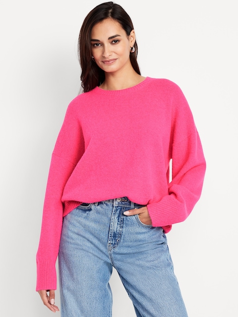 Wool-Blend Crew-Neck Sweater