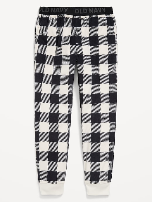 Image number 1 showing, Printed Microfleece Pajama Jogger Pants for Boys