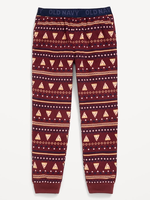 Image number 1 showing, Printed Microfleece Pajama Jogger Pants for Boys