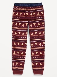 Image number 1 showing, Printed Microfleece Pajama Jogger Pants for Boys