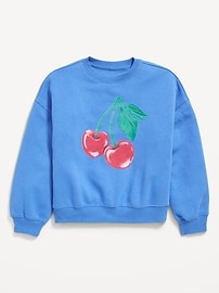 Image number 2 showing, Favorite Fleece Oversized Graphic Tunic Sweatshirt for Girls