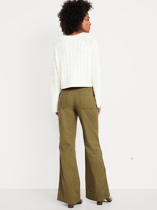 Image number 3 showing, Mid-Rise Flare Pants