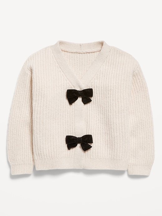 Image number 2 showing, SoSoft Bow Cardigan Sweater for Toddler Girls