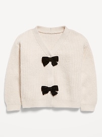 Image number 2 showing, SoSoft Bow Cardigan Sweater for Toddler Girls