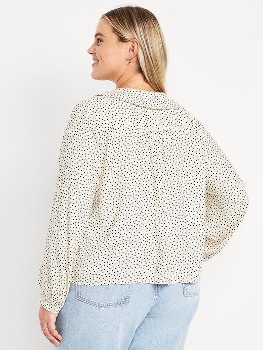 Image number 8 showing, Crepe Button-Down Top