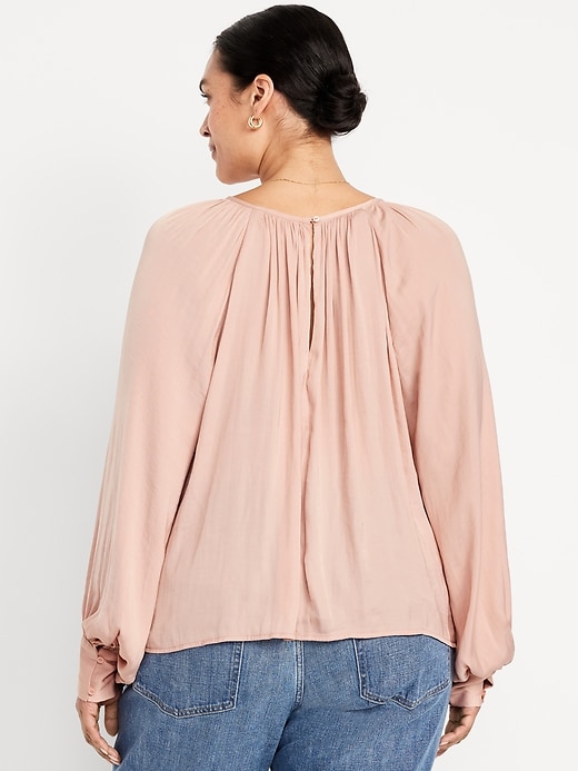 Image number 8 showing, Satin Shirred Top
