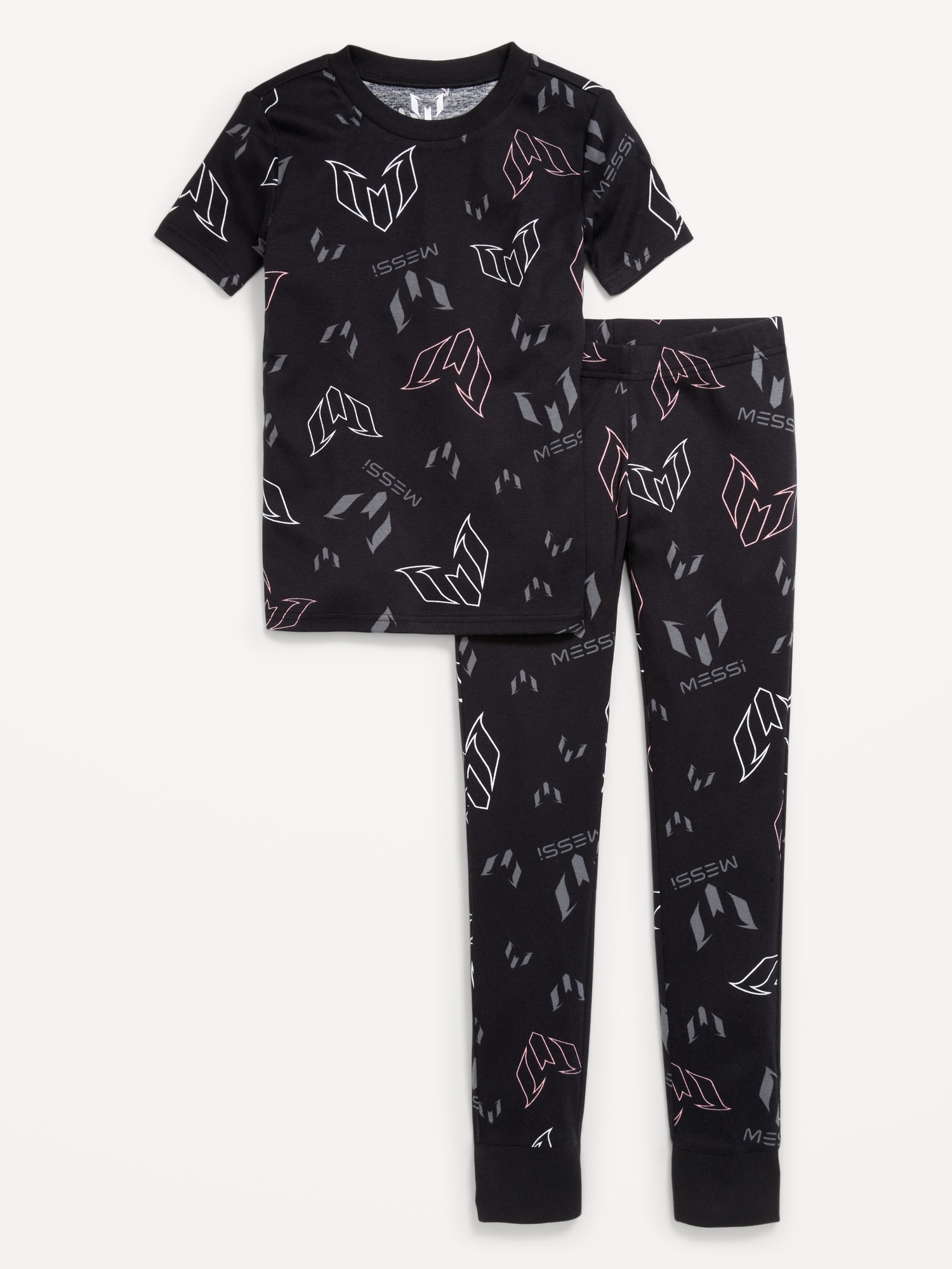 Messi™ Gender-Neutral Snug-Fit Graphic Pajama Set for Kids