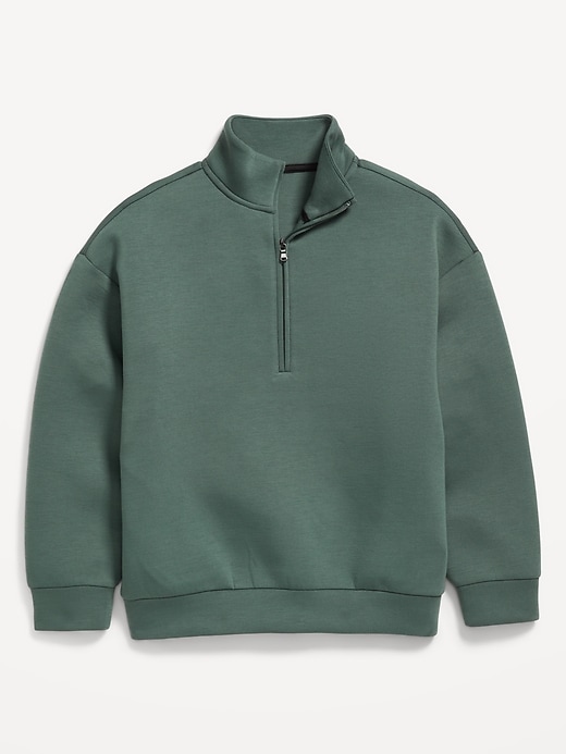 Image number 2 showing, Bounce Fleece Oversized Quarter-Zip Sweatshirt for Boys