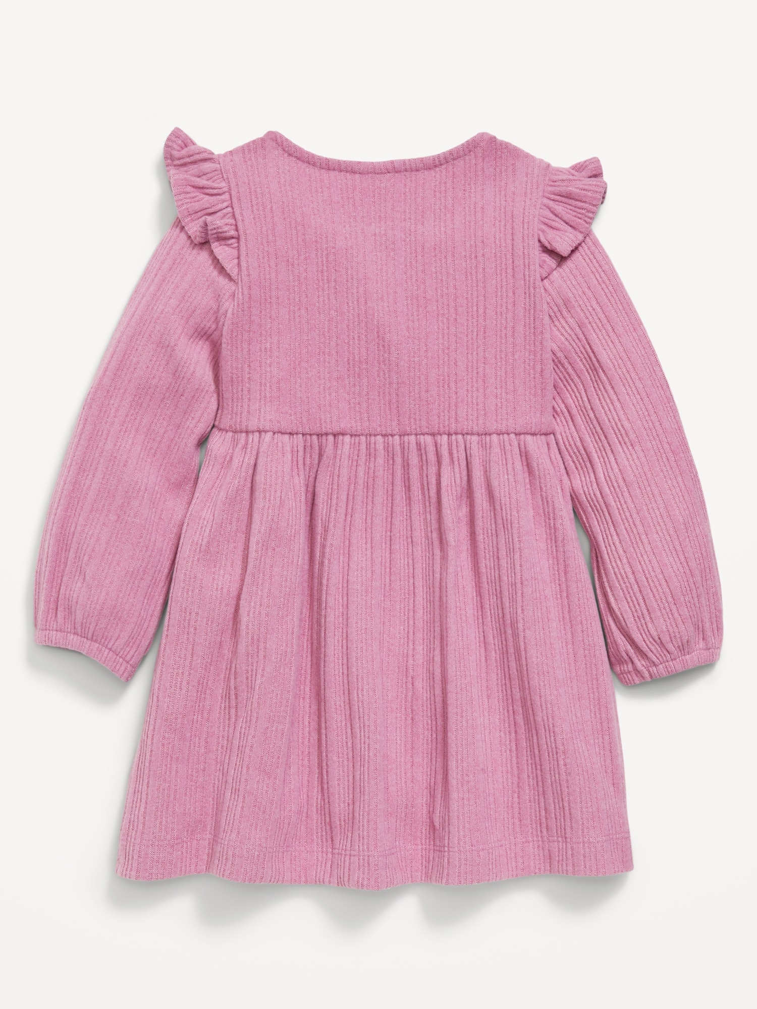 Long-Sleeve Cozy-Knit Dress for Toddler Girls