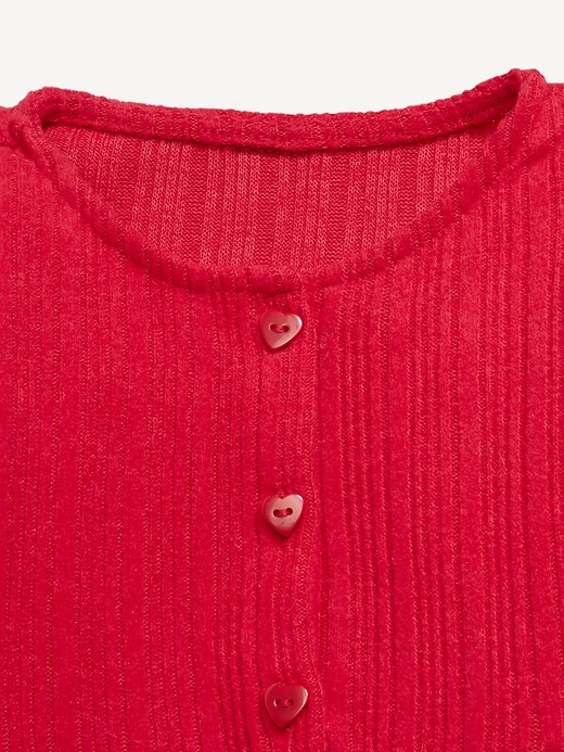Image number 4 showing, Long-Sleeve Cozy-Knit Dress for Toddler Girls