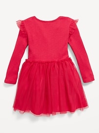 Image number 3 showing, Long-Sleeve Fit and Flare Tutu Dress for Toddler Girls