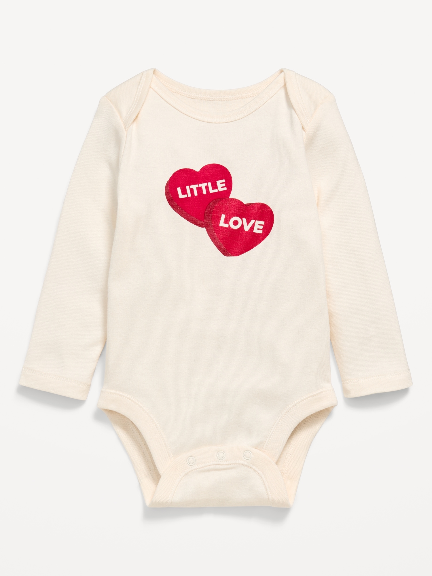 Long-Sleeve Unisex Graphic Bodysuit for Baby