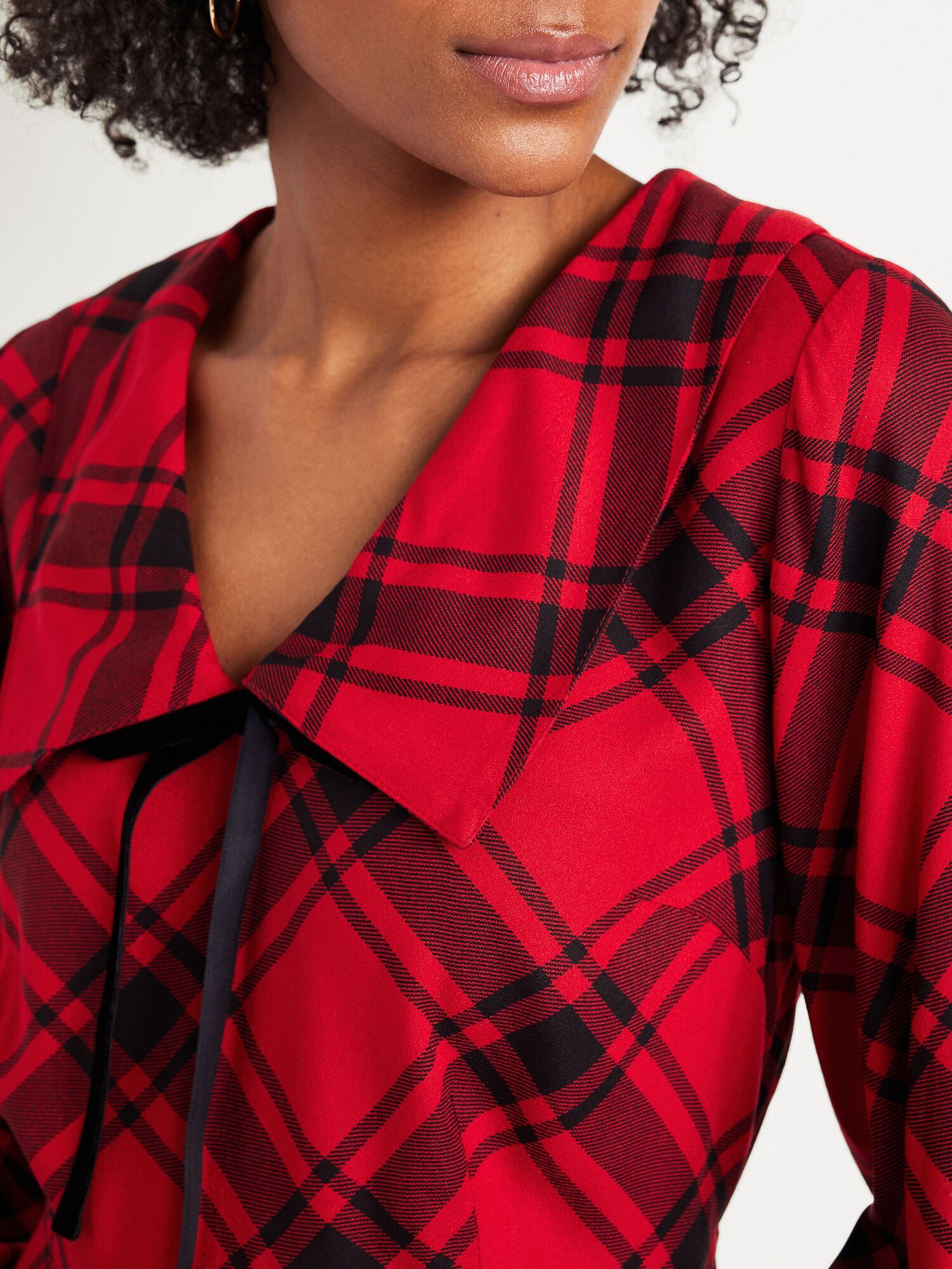 Fit & Flare Long-Sleeve Crepe Mini Dress | Old Navy Fit & Flare Long-Sleeve Crepe Mini Dress | Old Navy