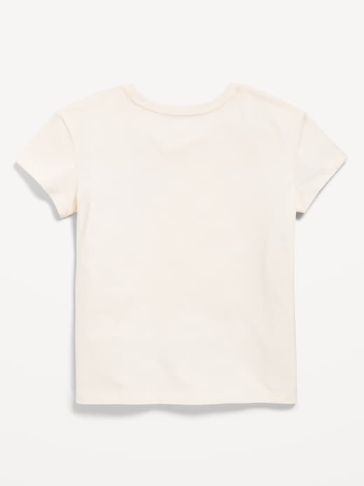 Image number 2 showing, Softest Short-Sleeve Heart-Pocket T-Shirt for Girls