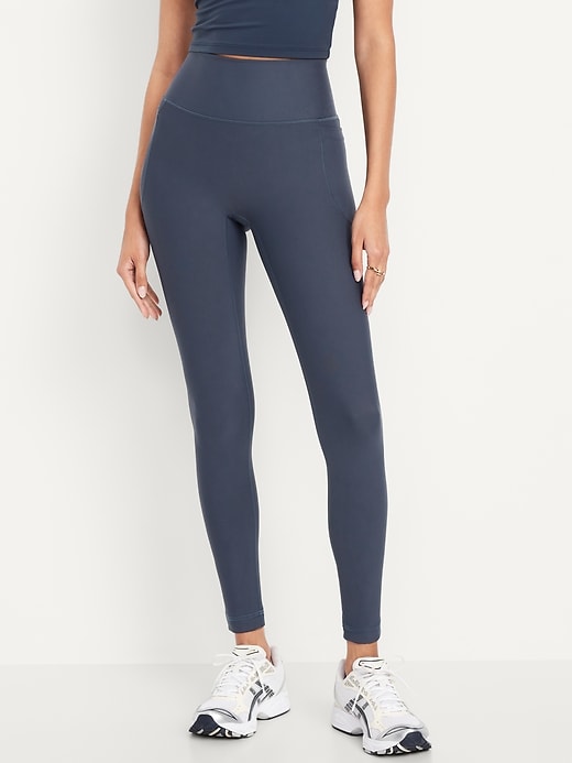 Image number 1 showing, Extra High-Waisted PowerSoft 7/8 Pocket Leggings