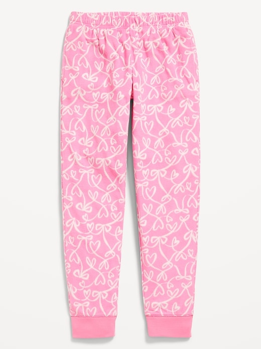 Image number 1 showing, Microfleece Plaid Pajama Jogger Pants for Girls