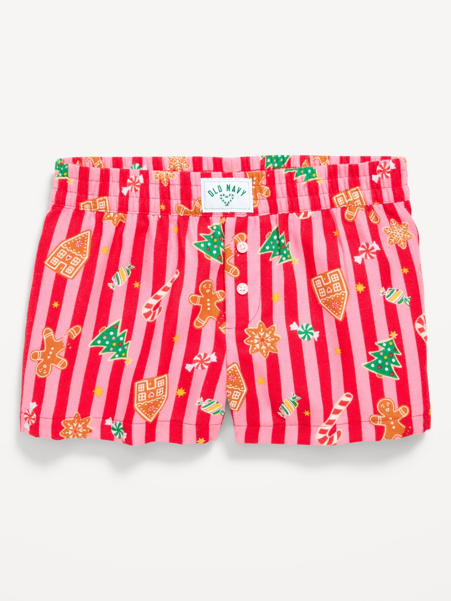 Flannel Plaid Boxer Pajama Shorts for Girls