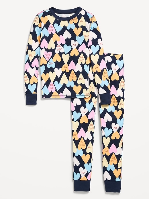 Image number 3 showing, Printed Gender-Neutral Snug-Fit Pajama Set for Kids