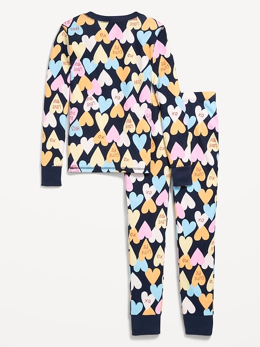 Image number 2 showing, Printed Gender-Neutral Snug-Fit Pajama Set for Kids