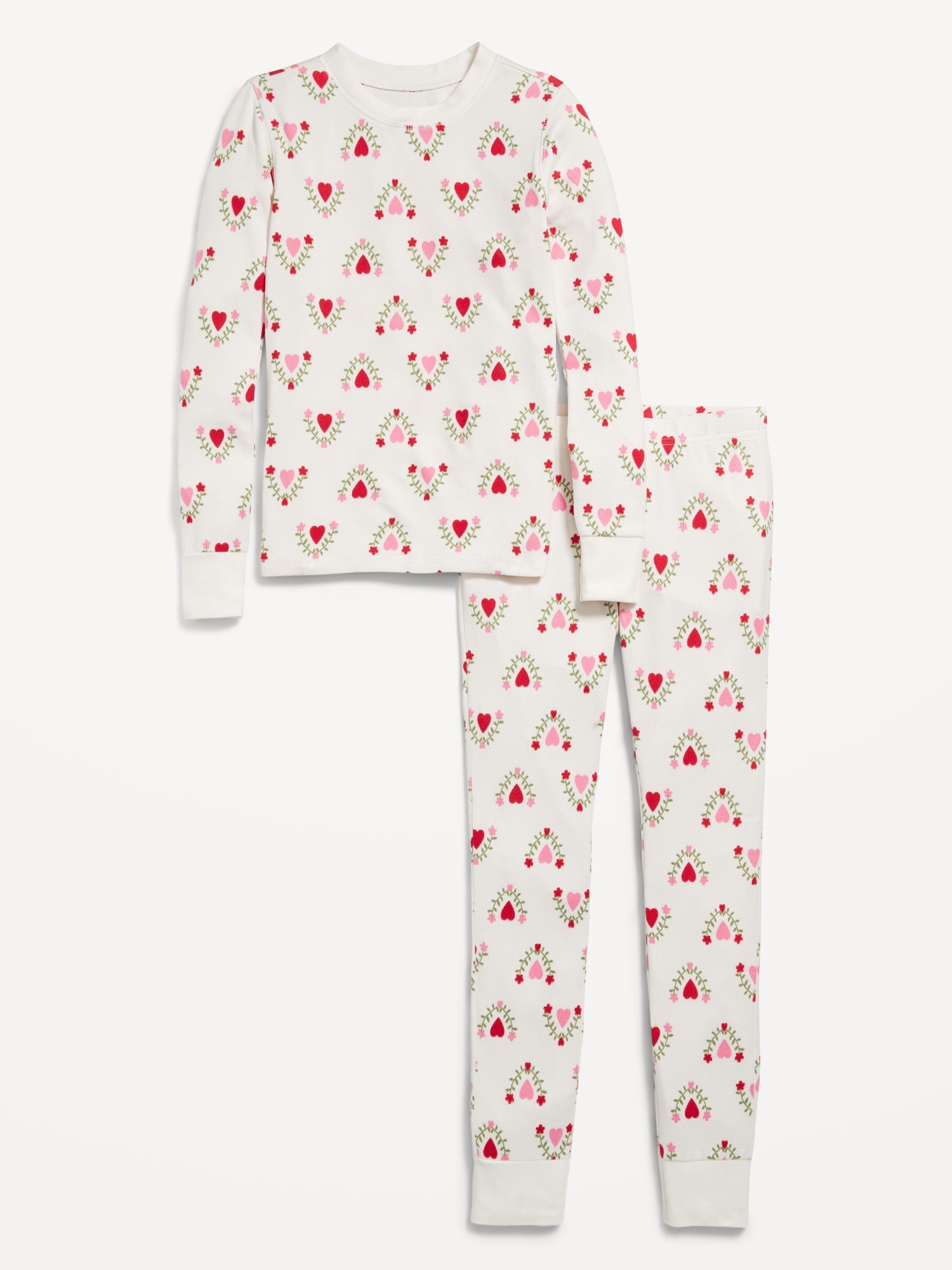 Printed Snug-Fit Graphic Pajama Set for Girls