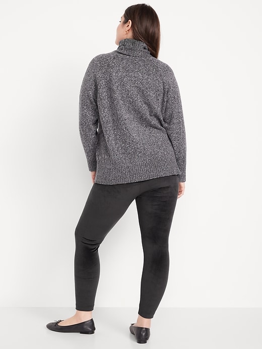 Image number 5 showing, High-Waisted Velour Fashion Ankle Leggings