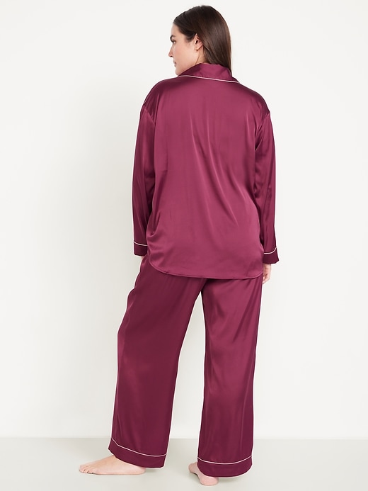 Image number 6 showing, Satin Pajama Pant Set for Women