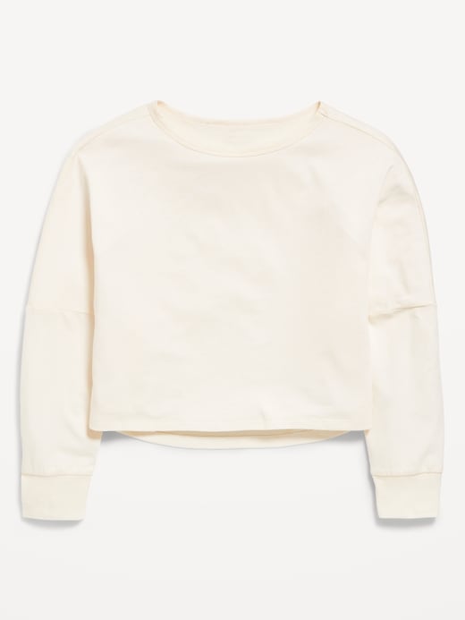 Image number 1 showing, Long-Sleeve Cropped Top for Girls
