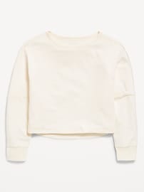 Image number 1 showing, Long-Sleeve Cropped Top for Girls